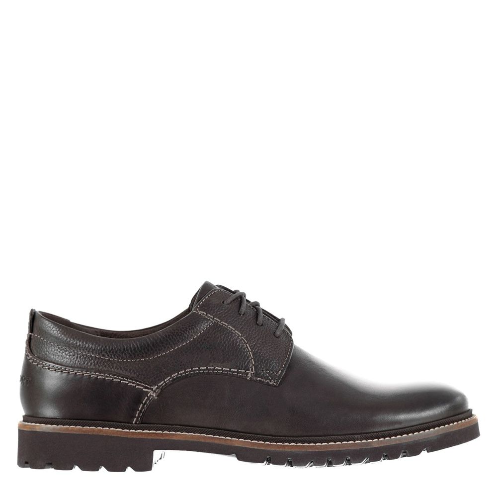 Sapatos Oxford Homem Rockport Plain Toe Chocolate Escuro,Portugal KZYUI-1304